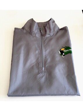 Olympics Windbreaker Rio  2016 Team USA Lightweight  Pullover Gray BDA